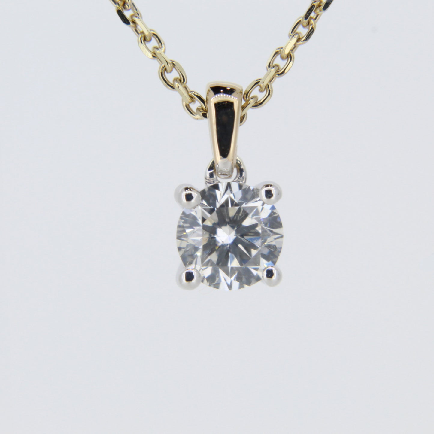 Natural Diamond Solitaire Pendant