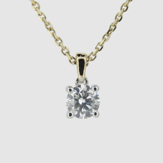 Natural Diamond Solitaire Pendant