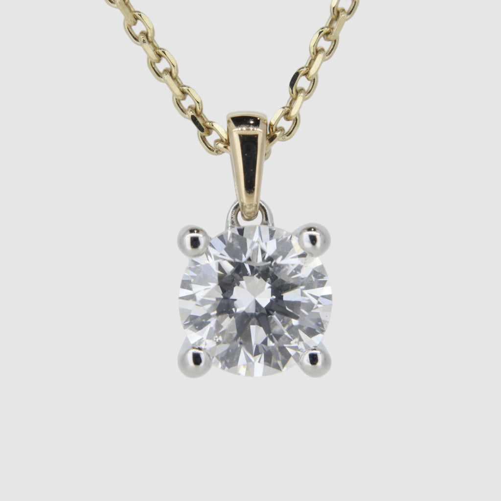 Natural Diamond Solitaire Pendant