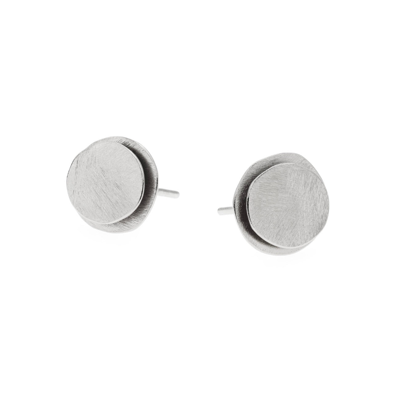 Silver Pebble Studs