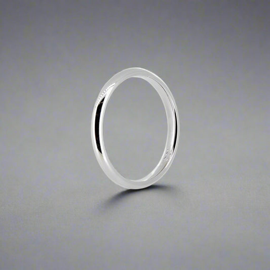 2.0mm Platinum Court Wedding Ring
