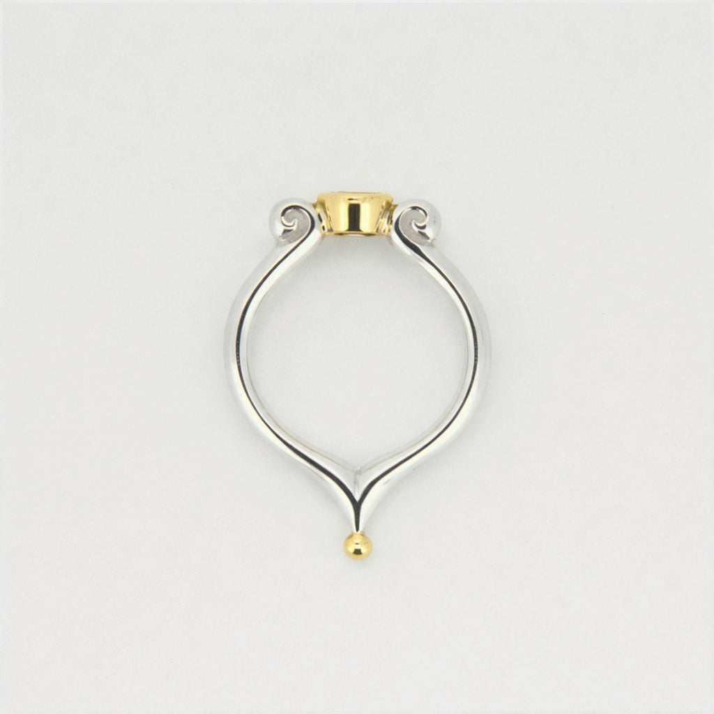 Thomas Classic Moroccan Swirl Peridot Ring