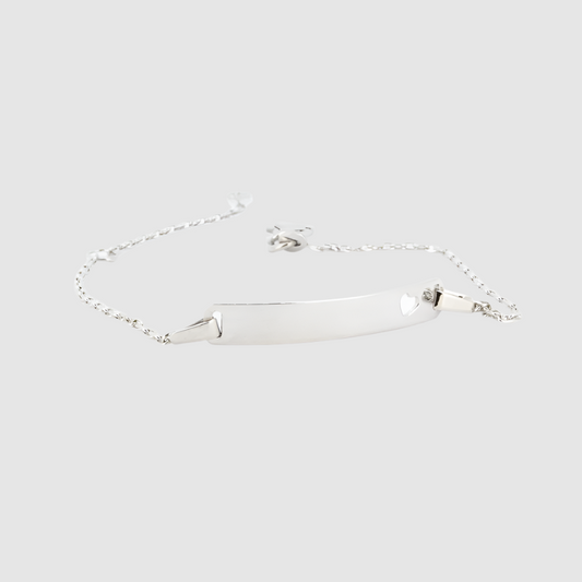 Children's Silver ID Bracelet