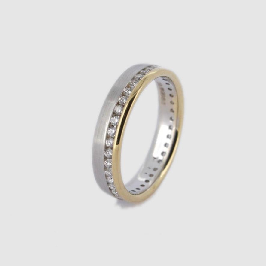 18ct White and Yellow Eternity