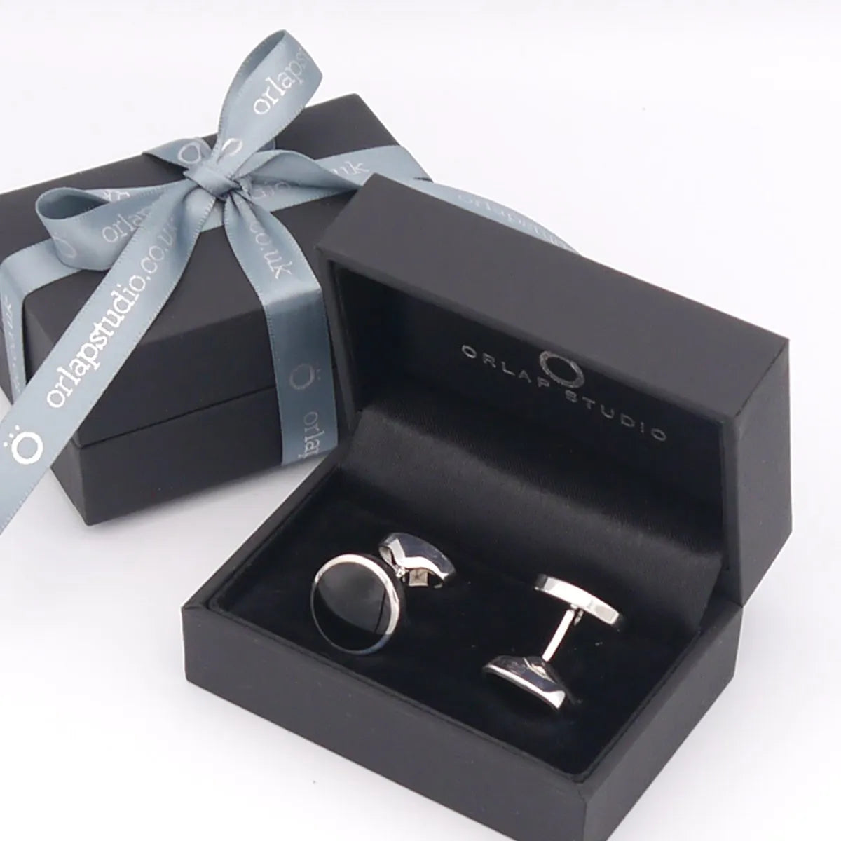 Silver and Onyx Cufflinks