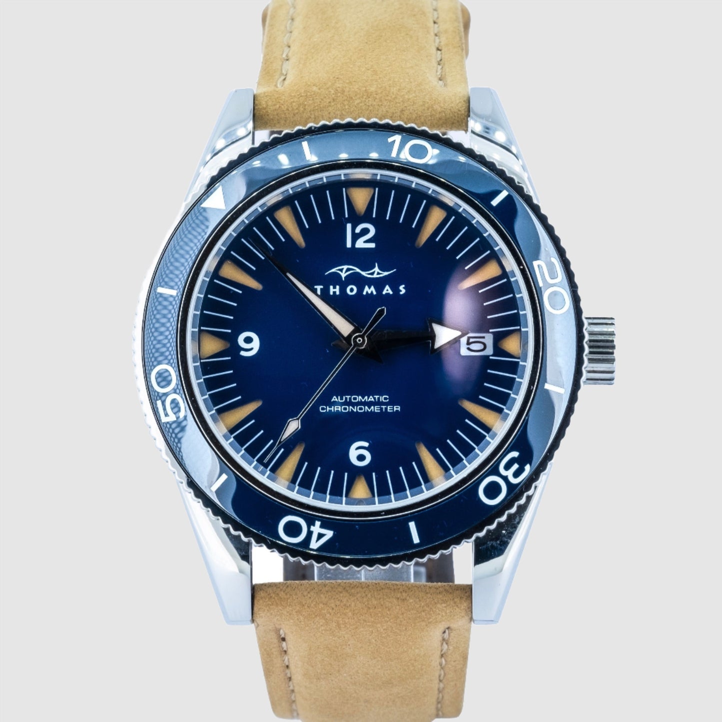 Thomas Diver 40mm Automatic Watch with Date