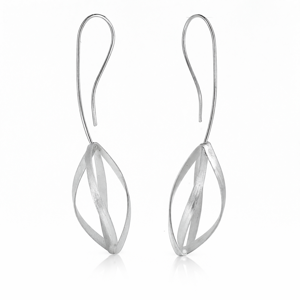 Seed Pod Long Drop Earrings