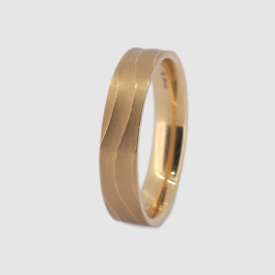 Apricot Rose Wave Ring