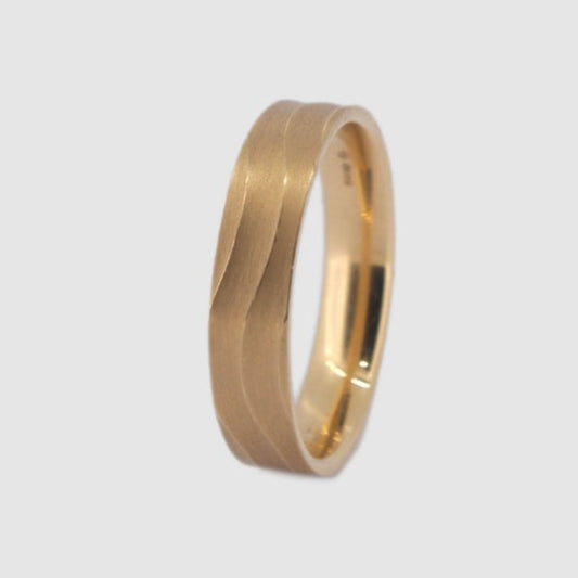 Apricot Rose Wave Ring