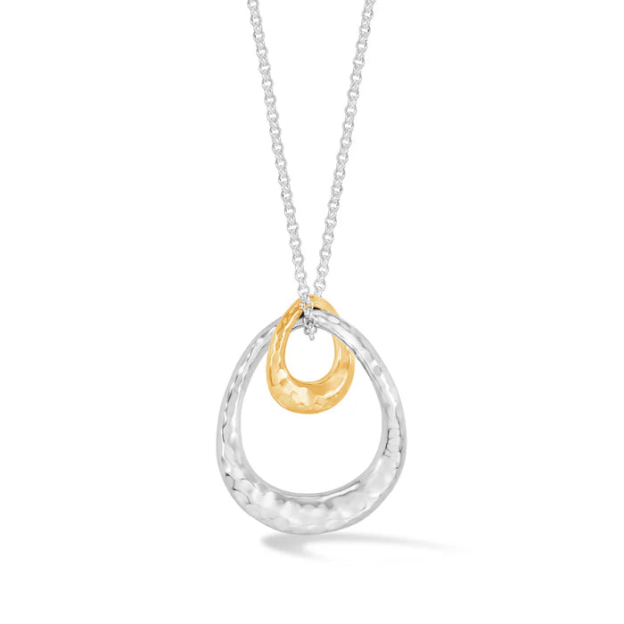 Entwined Large Double Oval Pendant