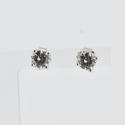 Silver CZ Studs