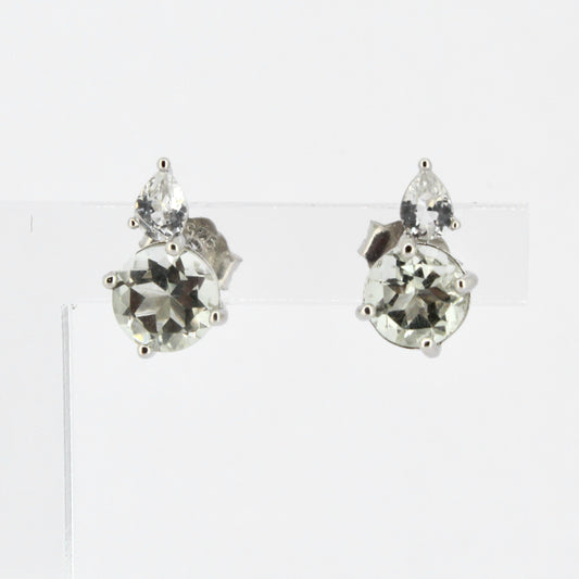 Green Amethyst Studs