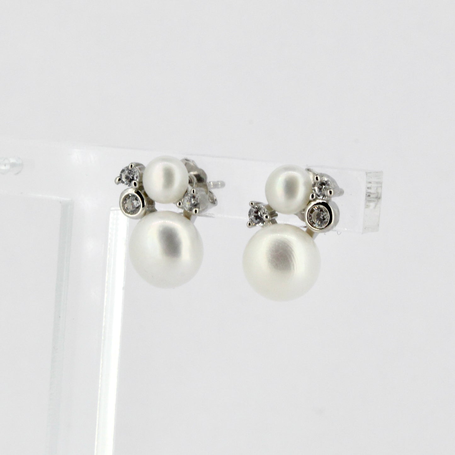 Pearl and CZ Studs