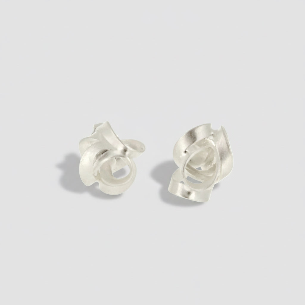 Silver Knotted Studs