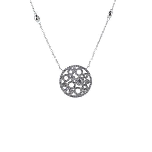 Silver CZ Fancy Pendant