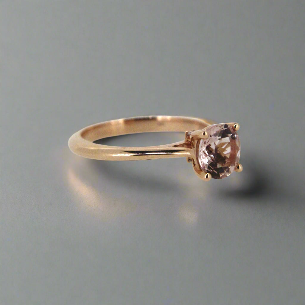 18ct Gold Morganite Solitaire