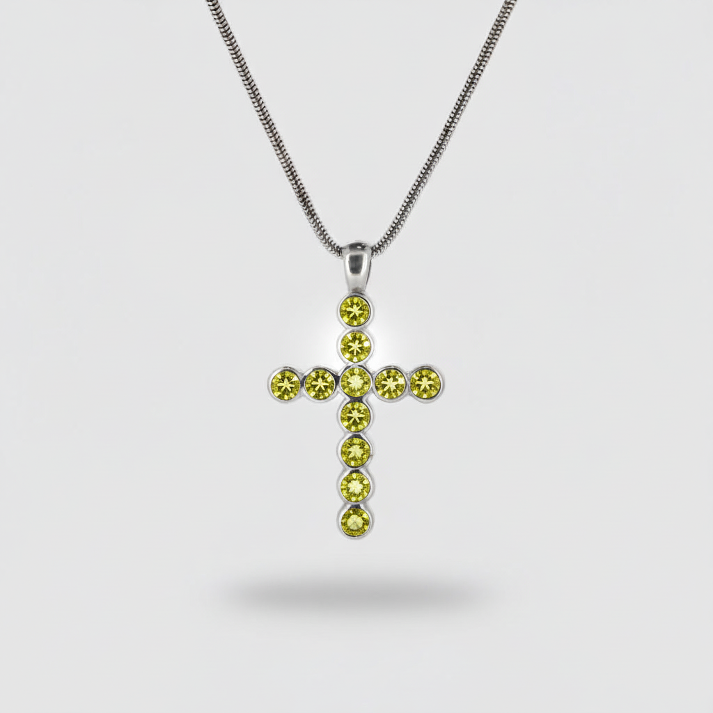 Gemstone Cross Pendant