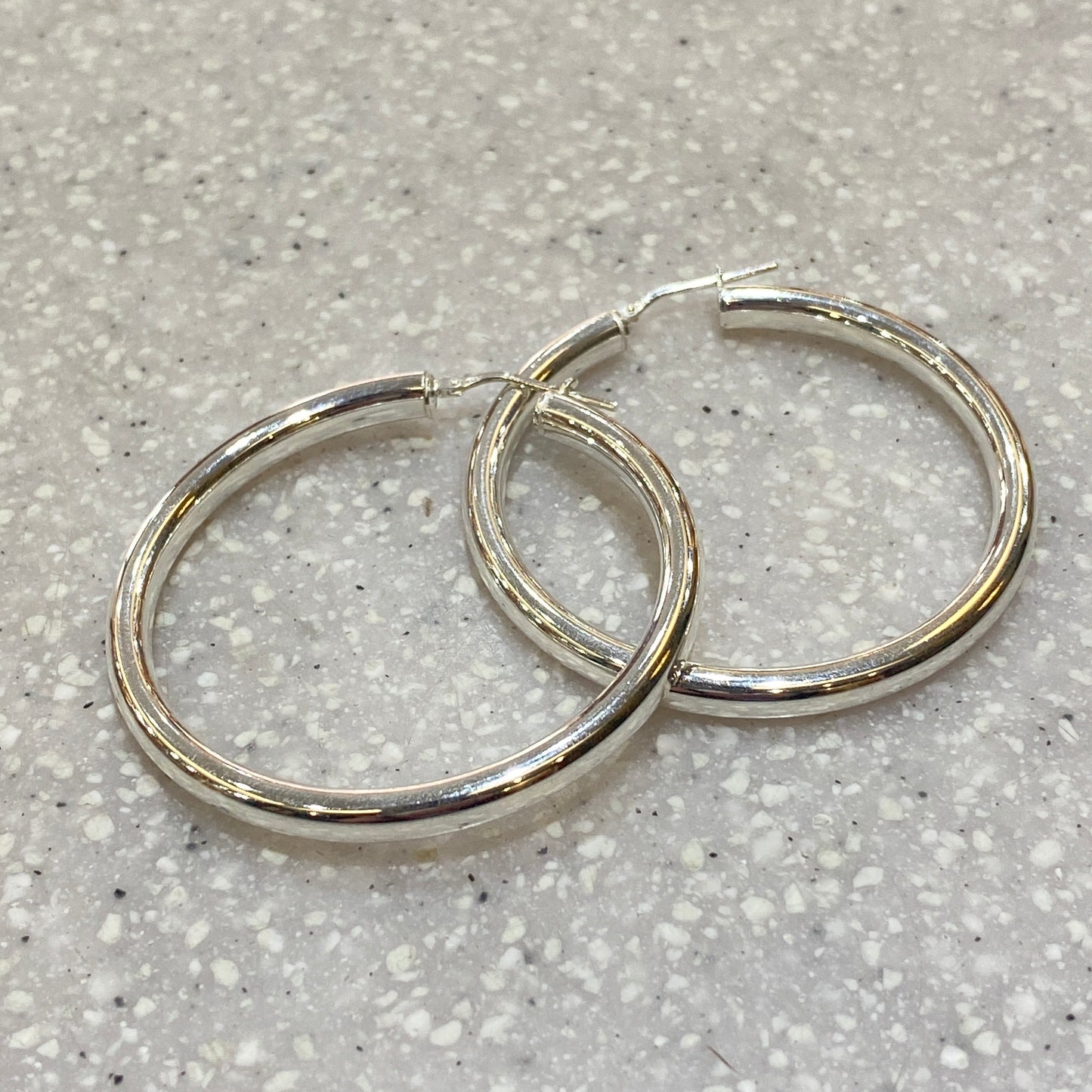 Silver Hoop Earrings