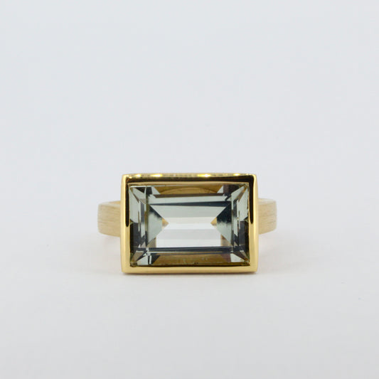 Green Amethyst Ring