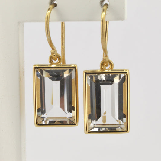 Rock Crystal Drop Earrings