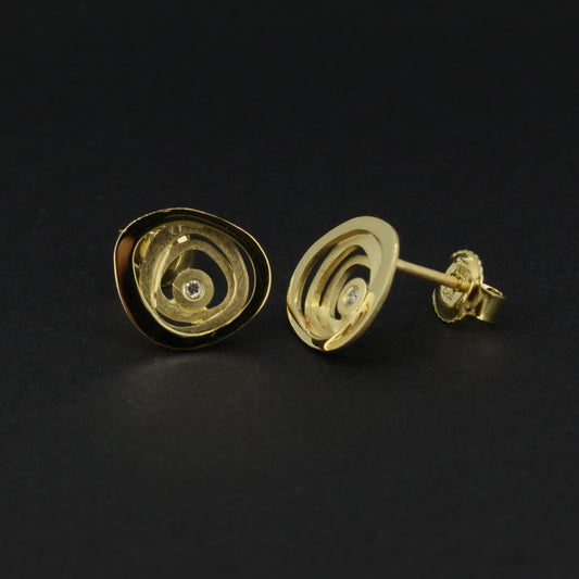 Gold Diamond Earrings