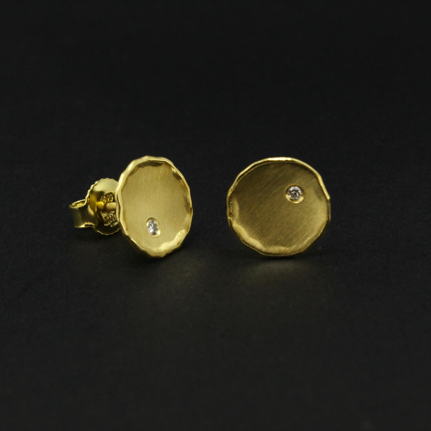 Gold Diamond Earrings