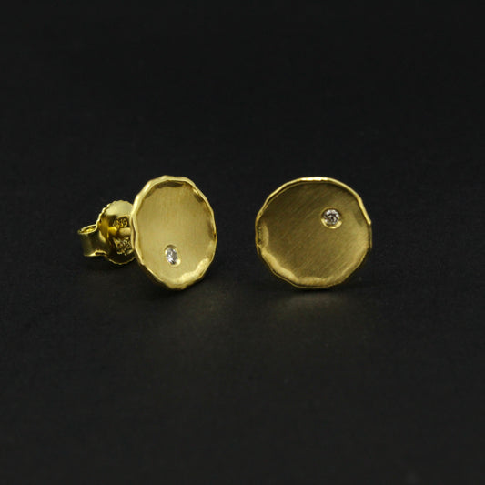 Gold Diamond Earrings