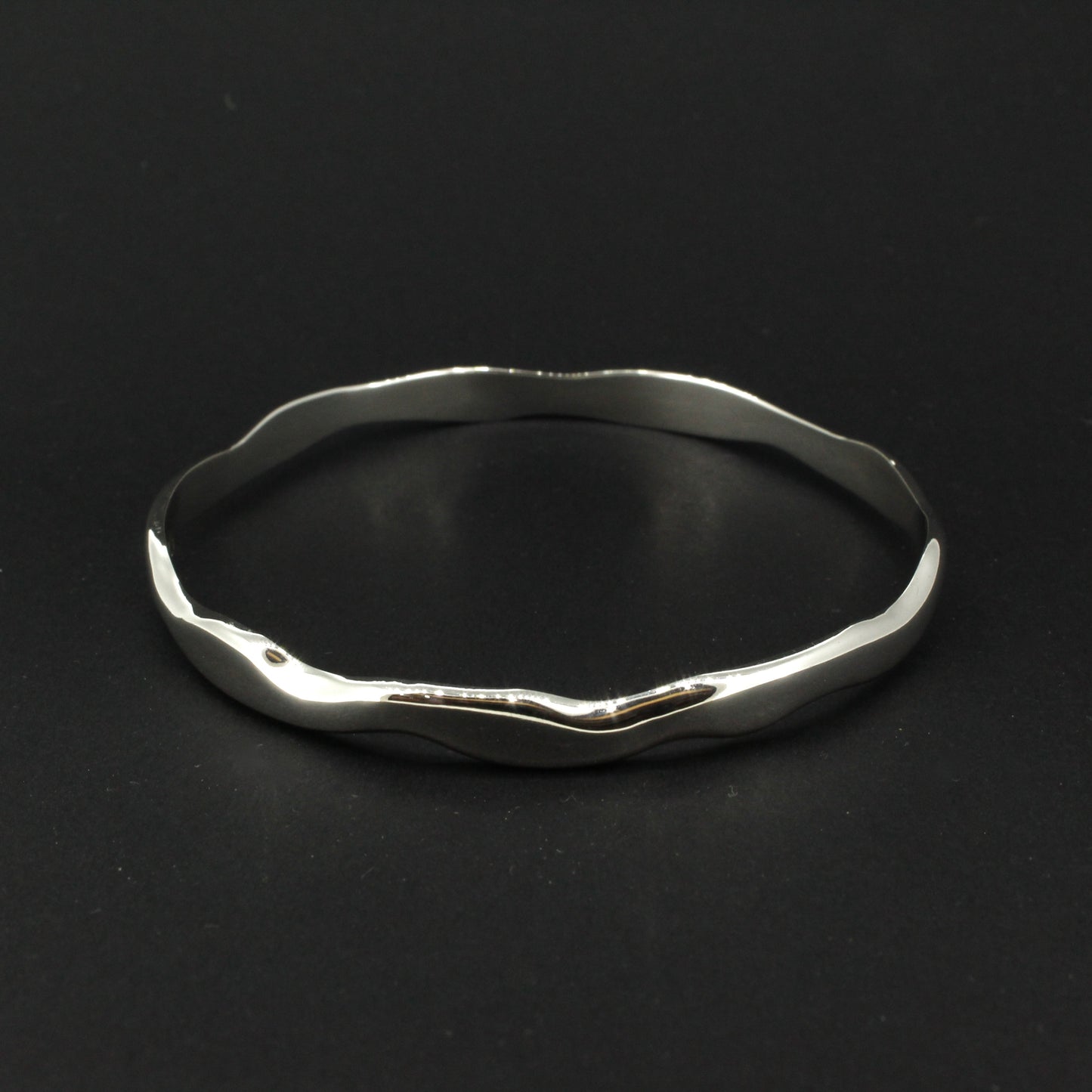 Silver Wave Bangle