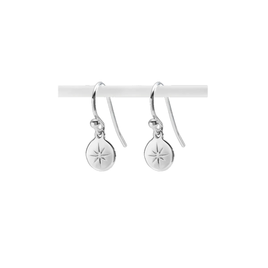 Las Mo Shlí Drop Earrings - Silver