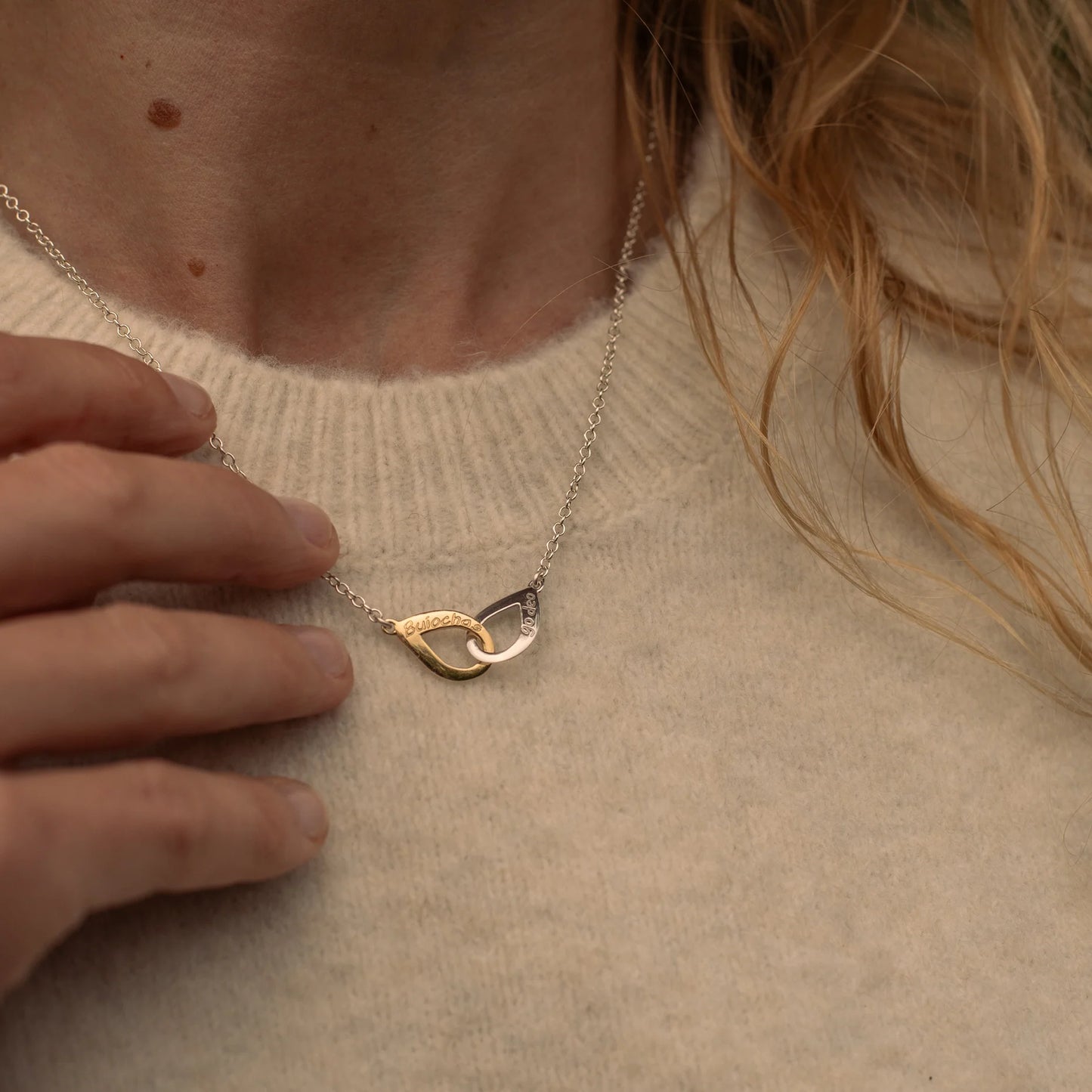 Buíochas Go Deo - Gold and Silver Double Pendant