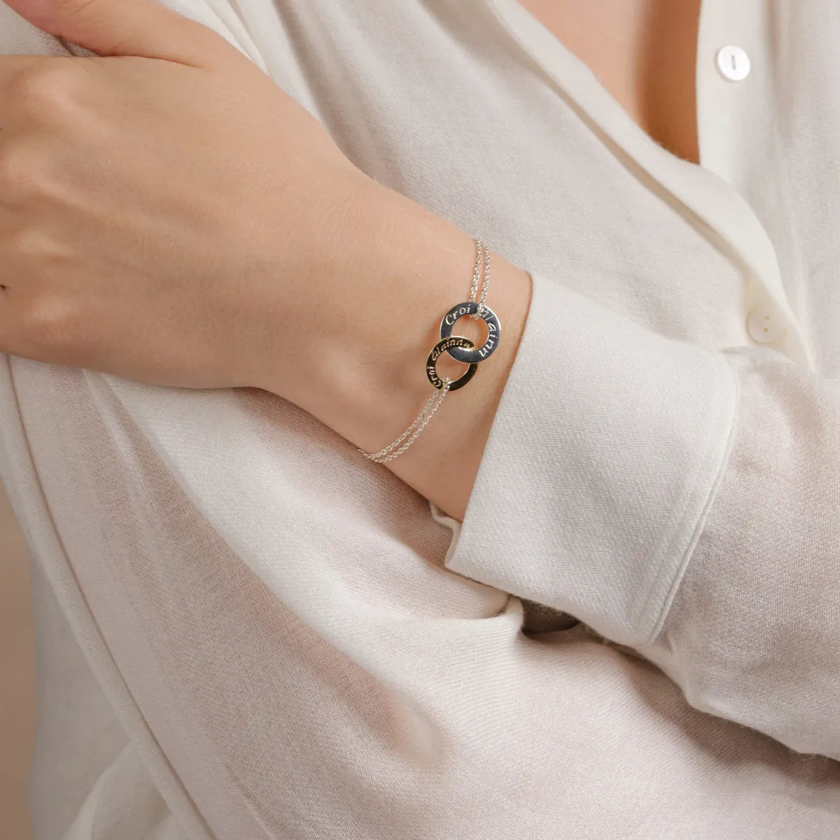 Croí Álainn Double Bracelet - Gold/Silver