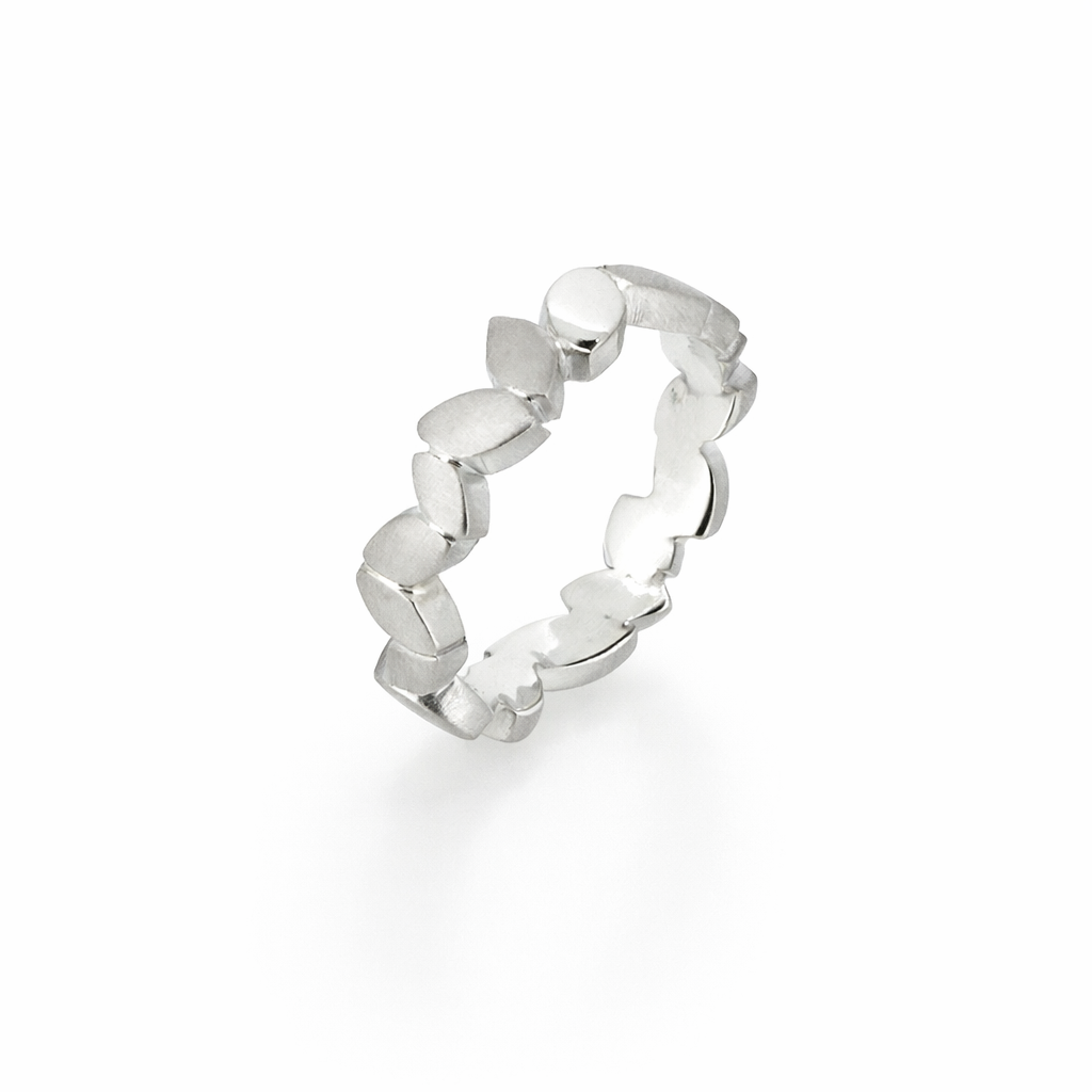 Silver Leaf Ring