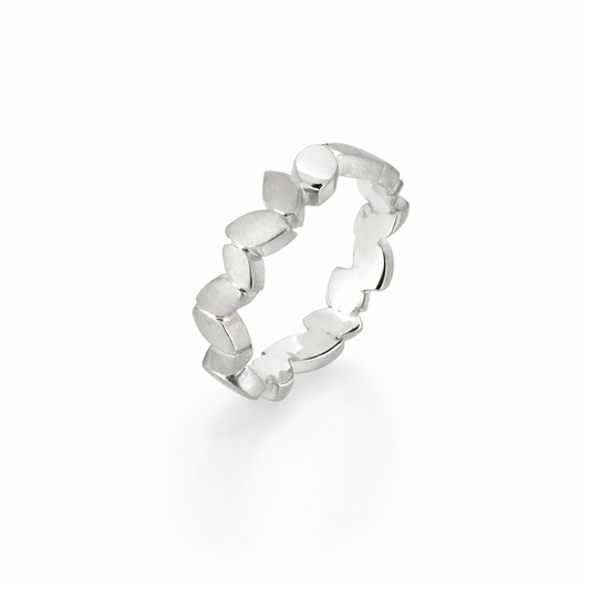 Silver Leaf Ring