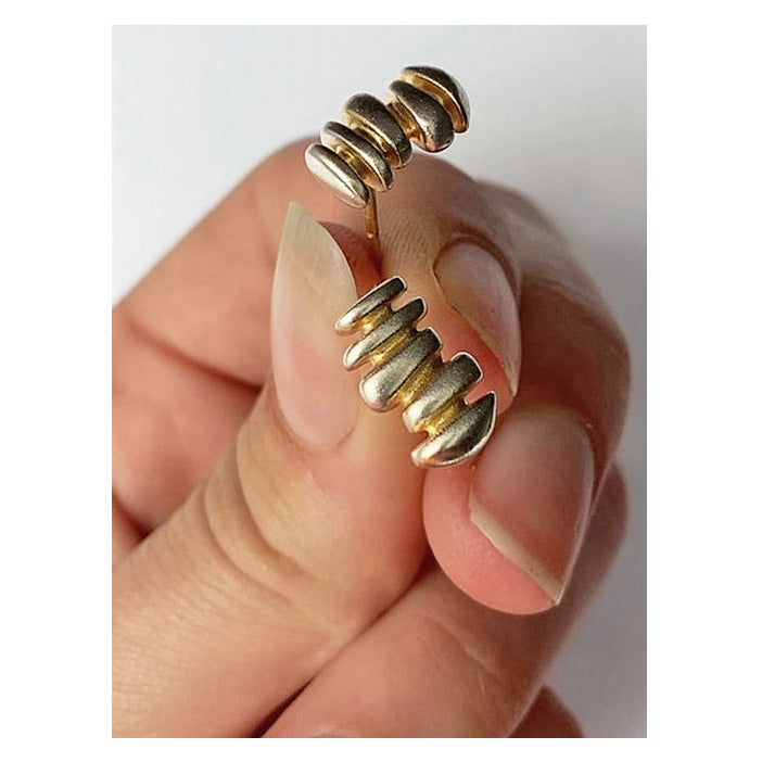 Silver Stack Earrings