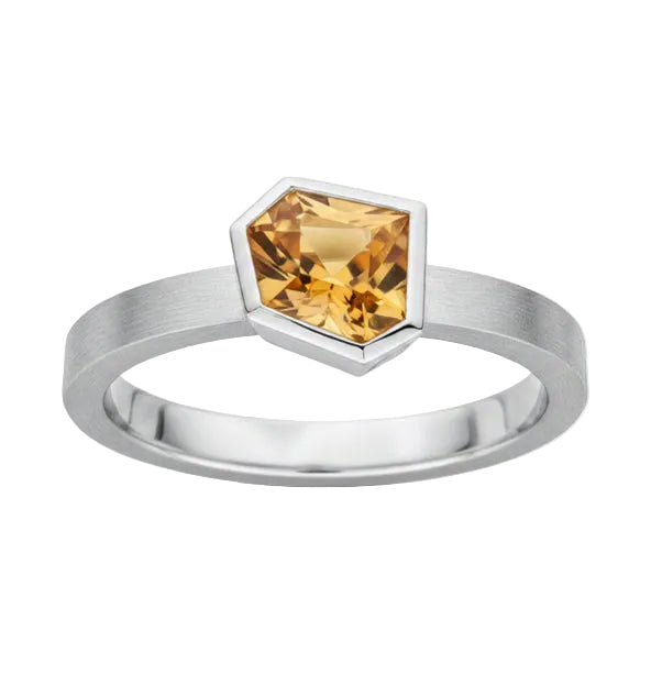 R1310 - Silver and Citrine Ring