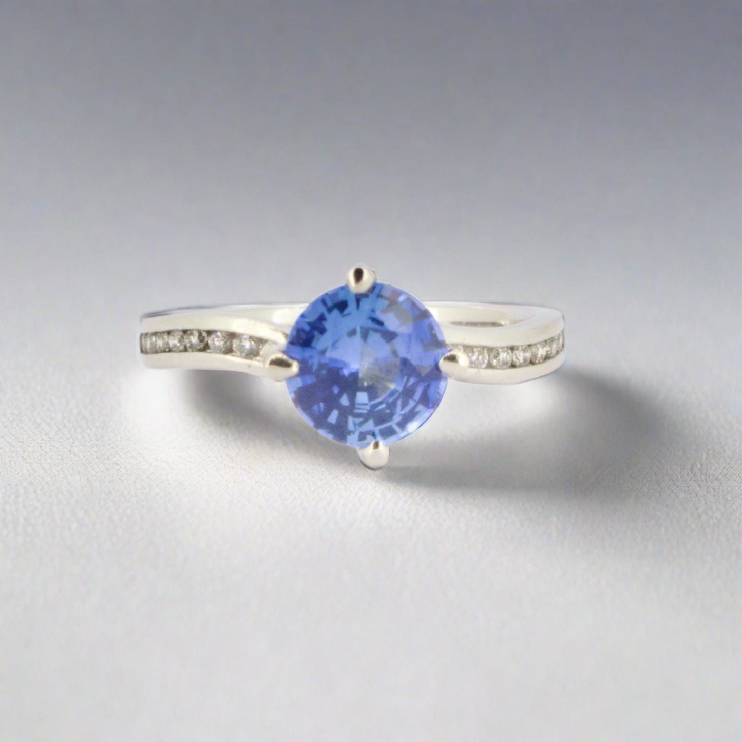 Platinum Sapphire Ring