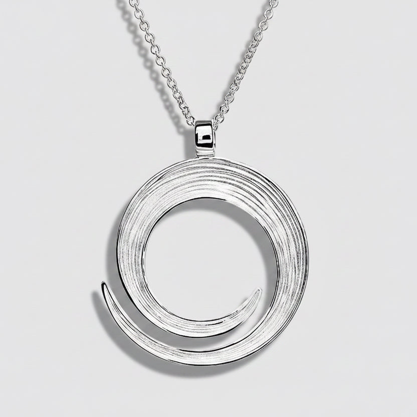 Sterling Silver Sand Ripples Pendant
