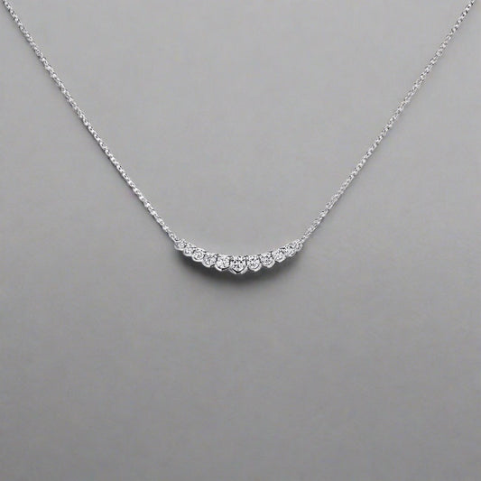 18ct White Gold Diamond Necklace