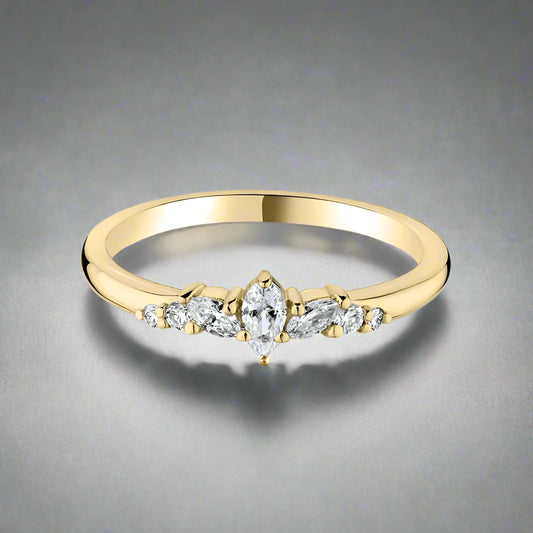 Mixed Cut Diamond Ring