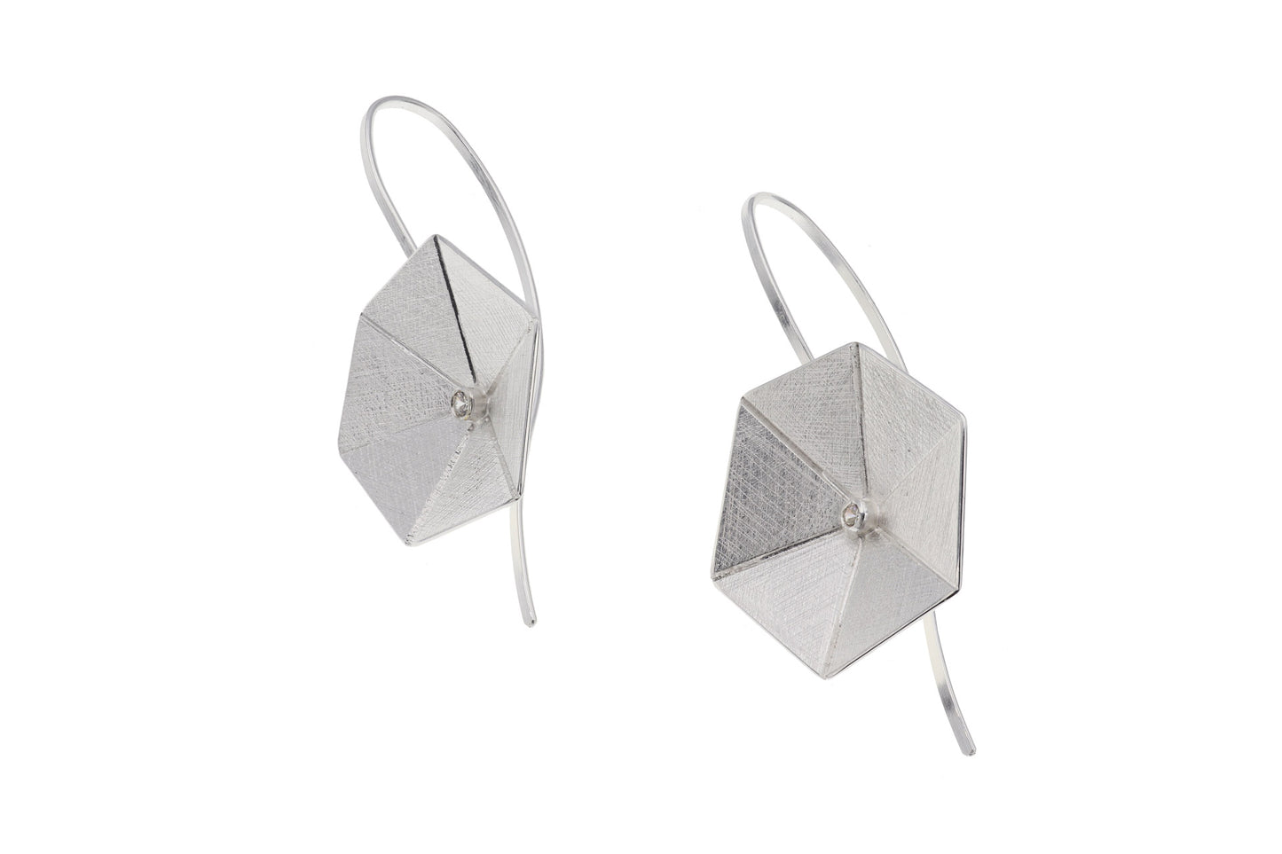 Silver Fold Earrings