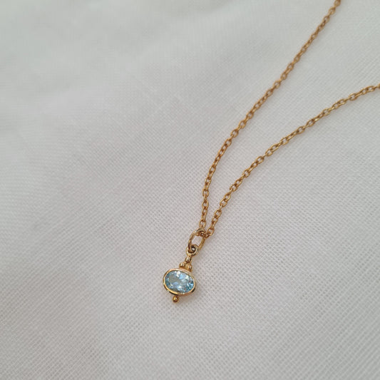 Blue Topaz Necklace