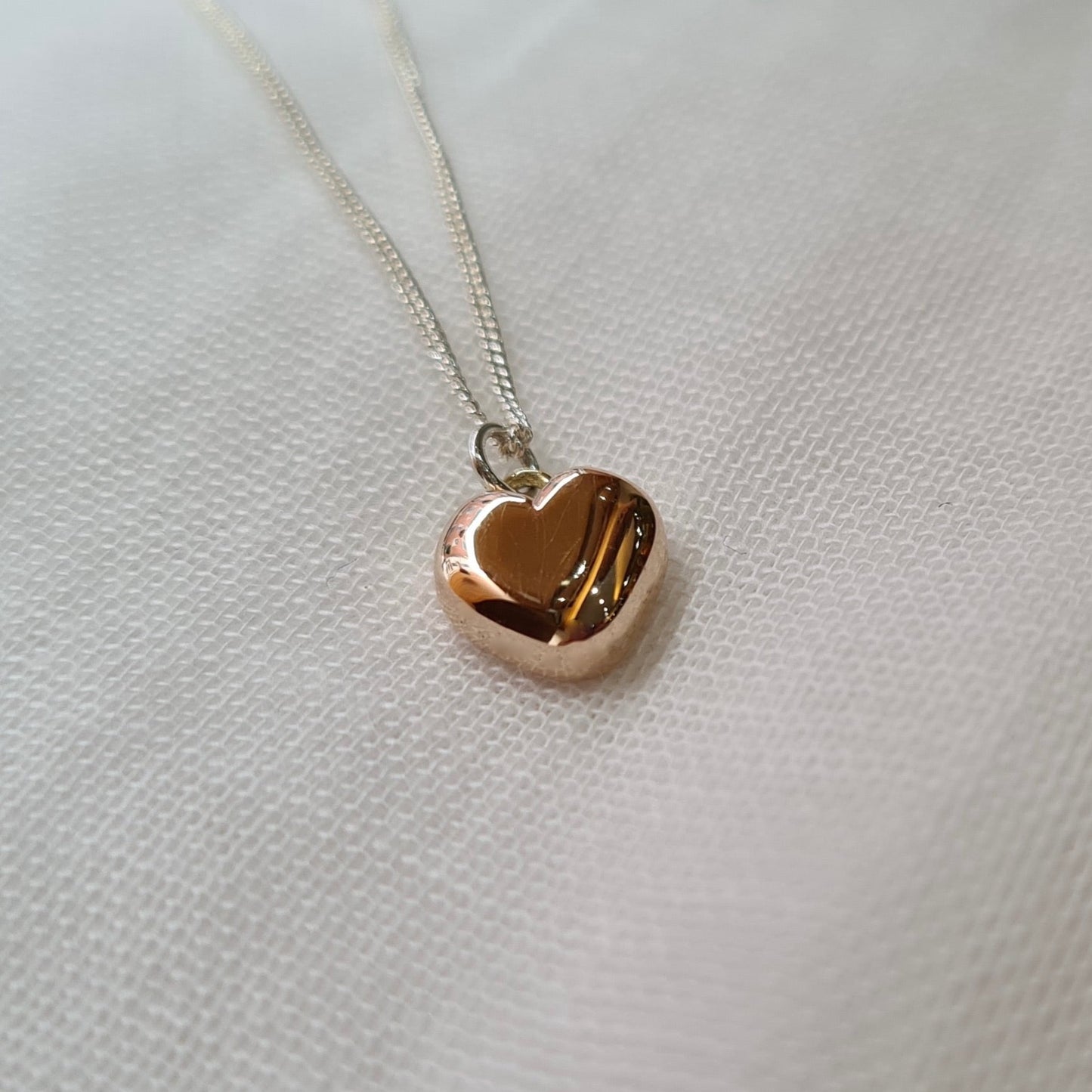 Gold Chubby Heart