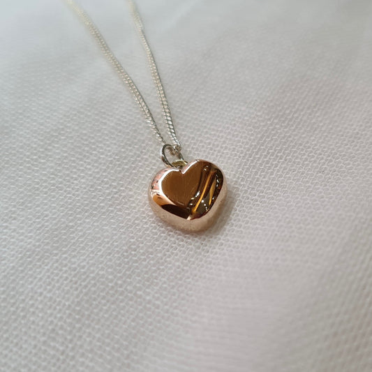 Gold Chubby Heart