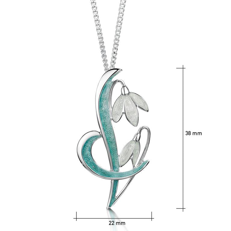 Dual Snowdrop Pendant