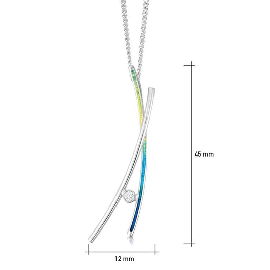 Wild Grasses Dual Strand Pendant