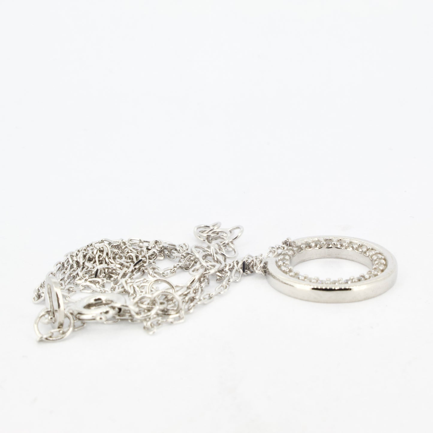 CZ Circle Pendant