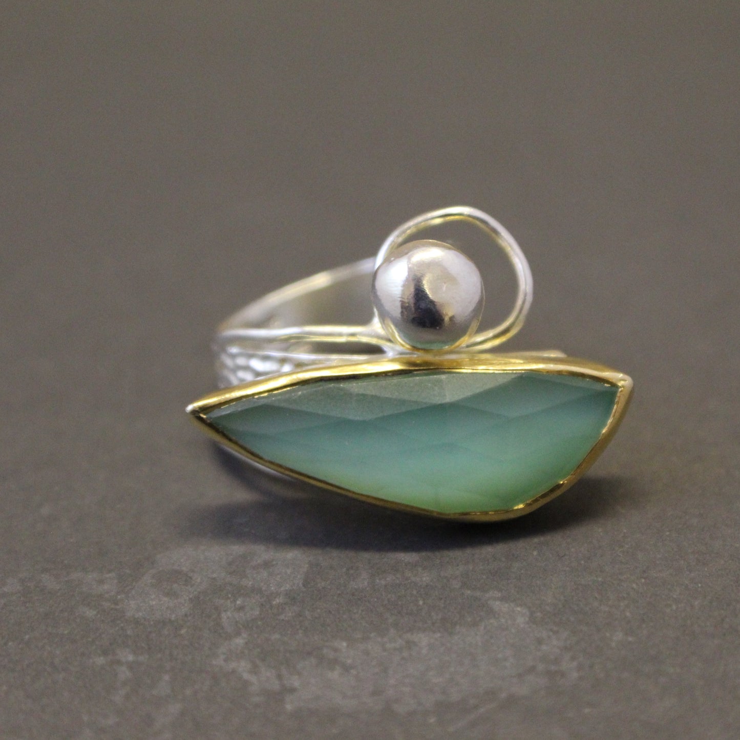 Statment Chrysoprase Ring