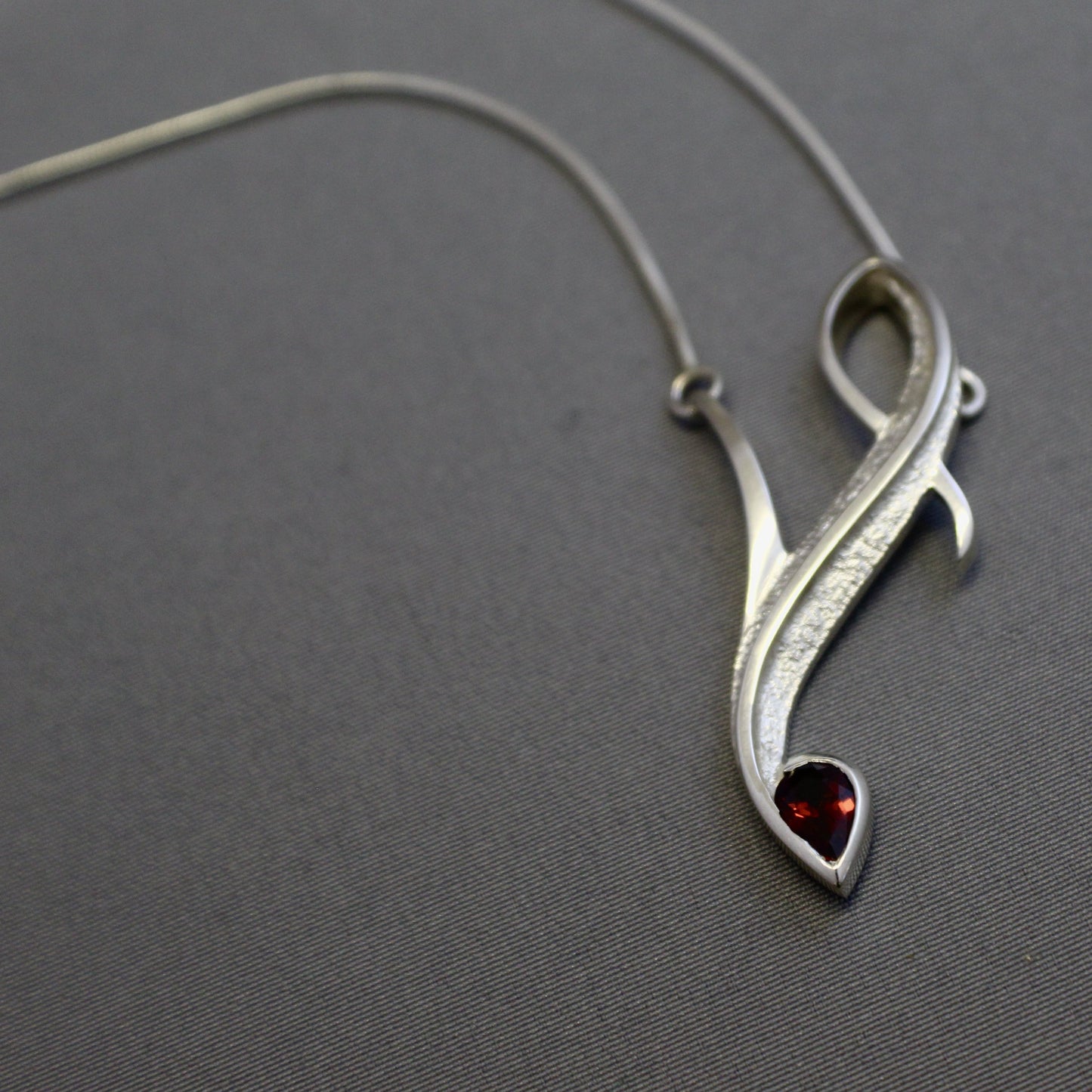 Statement Garnet Pendant