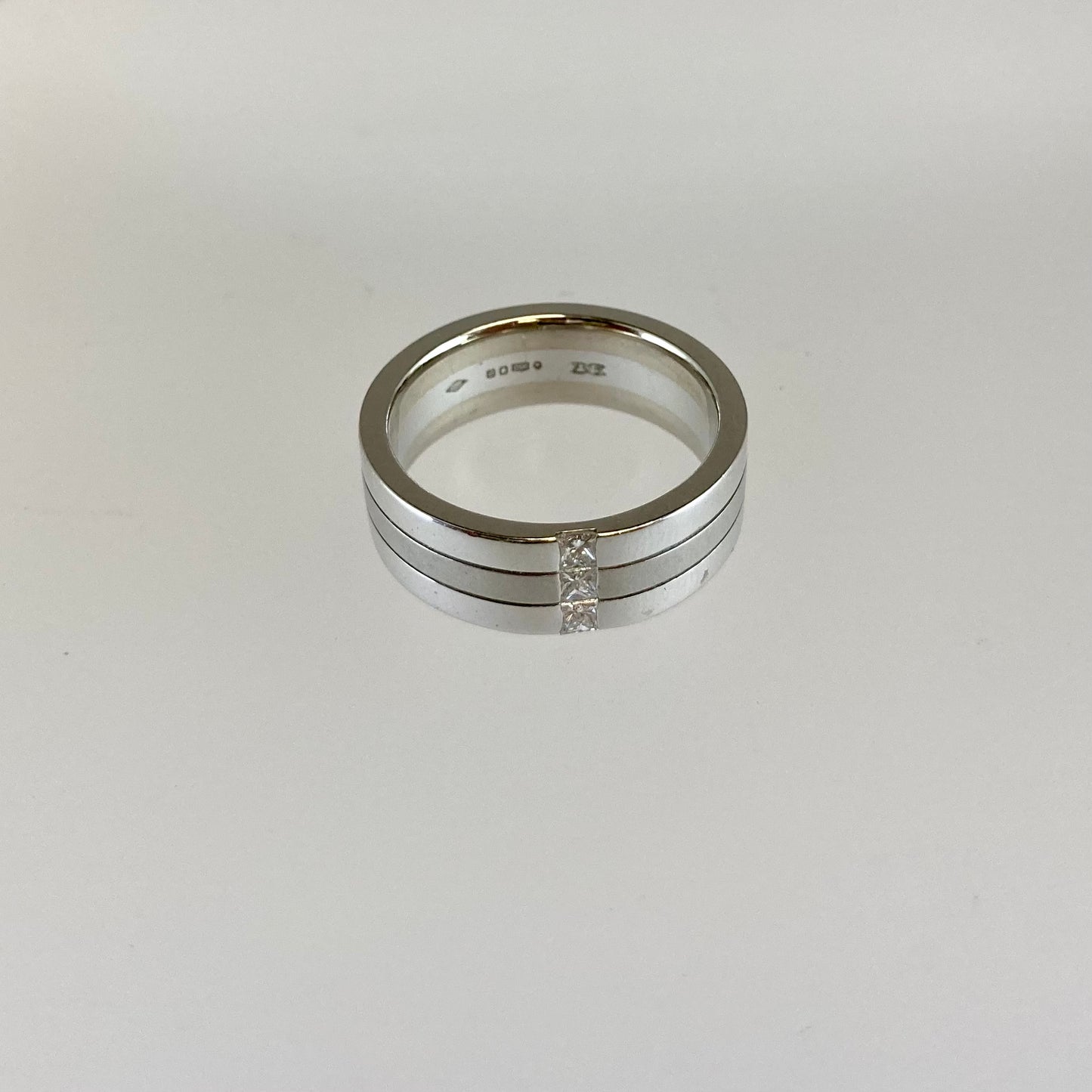 Three Layer Engagement Ring