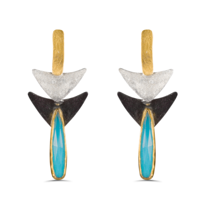 Statement Turquoise Drop Earrings
